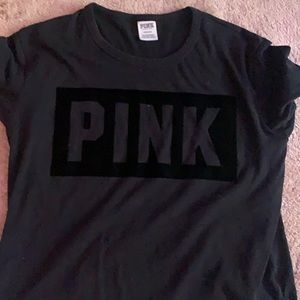 black pink velvet crop